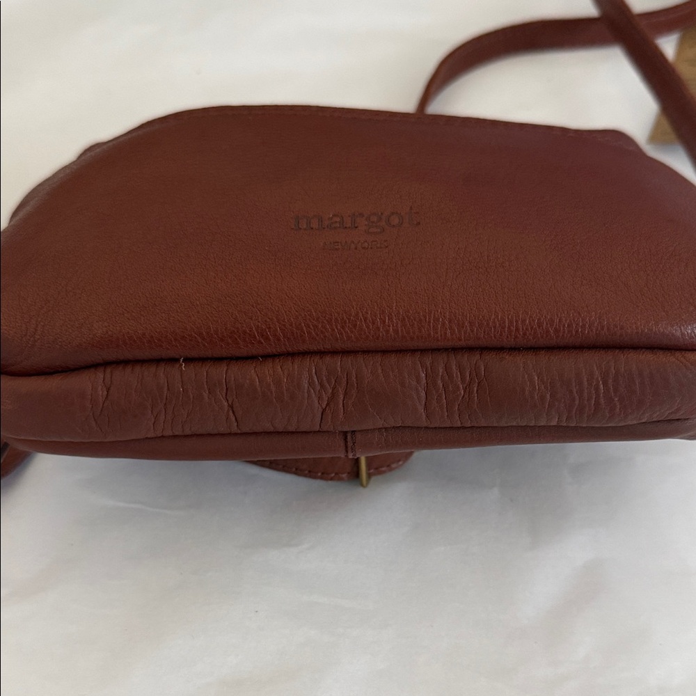 Margot Ryan Brown Leather Crossbody with Tag - Picture 8 of 9